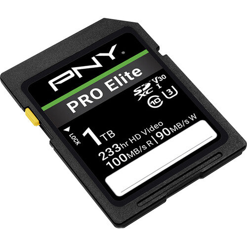 PNY 1TB PRO Elite Tarjeta de Memoria UHS-I SDXC 100 MB/s Lectura 90 MB/s Escritura