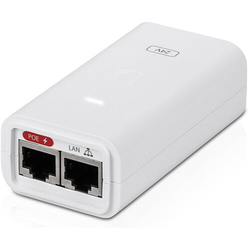 Inyector PoE Ubiquiti POE-24-12W-5P 24 VDC 12W Pack 5 Blanco