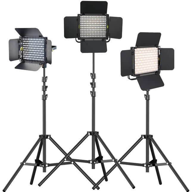 Angler 865BLED Sparta Kit Iluminación LED Bi-Color 3 Paneles 8' Soportes