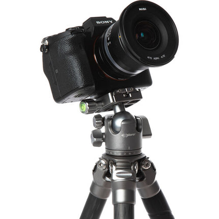 Explorer Photo & Video EX-EXP Tripode de Fibra de Carbono 50.4 Pulgadas 35.3 lb con Monopie y Cabezal BX-33