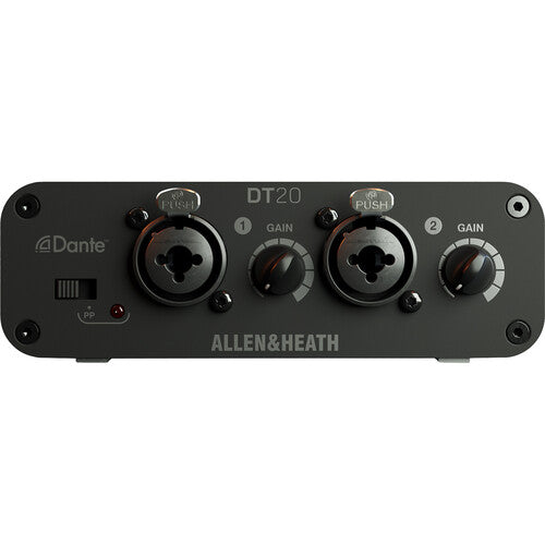 Allen & Heath DT20-M Interfaz de Entrada Dante 48 kHz 2 Canales XLR Combo