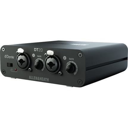 Allen & Heath DT20-M Interfaz de Entrada Dante 48 kHz 2 Canales XLR Combo