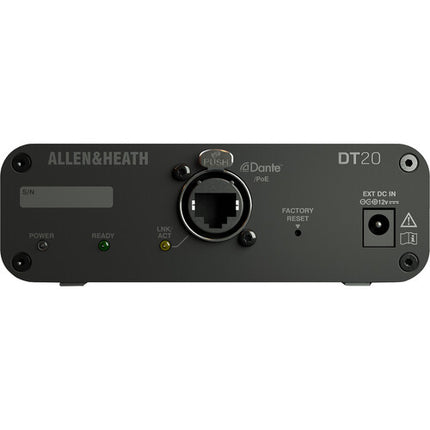 Allen & Heath DT20-M Interfaz de Entrada Dante 48 kHz 2 Canales XLR Combo