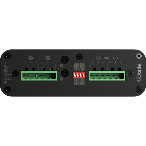 Allen & Heath DT22-M Interfaz Dante Entrada Salida 48 kHz 48V Phantom Power