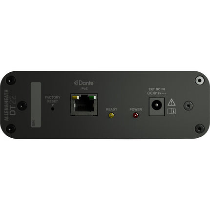 Allen & Heath DT22-M Interfaz Dante Entrada Salida 48 kHz 48V Phantom Power