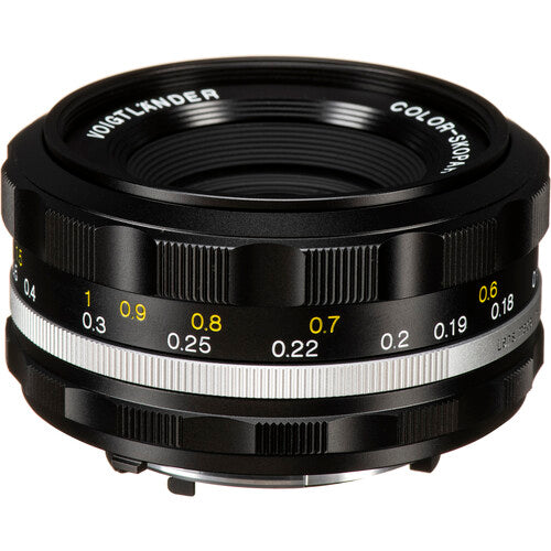 Voigtlander 28mm f/2.8 Color-Skopar SLIIs Lente para Nikon F-Mount Metalizada