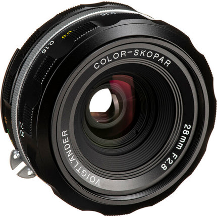 Voigtlander 28mm f/2.8 Color-Skopar SLIIs Lente para Nikon F-Mount Metalizada