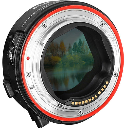 Meike Adaptador de Montura EF a EOS-R con Filtro ND Variable ND3-ND500 Resistente al Polvo y Agua