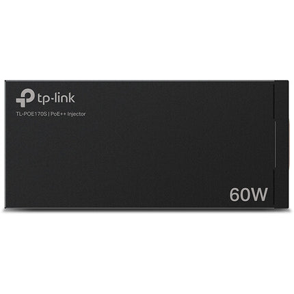 TP-Link TL-POE170S Inyector PoE++ 60W 2 Puertos Gigabit Negro