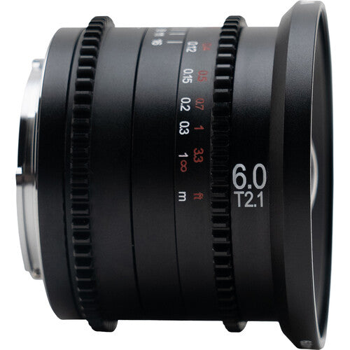 Venus Optics Laowa Zero-D Cine 6mm T2.1 Lente Cine MFT Ángulo 122° Estuche
