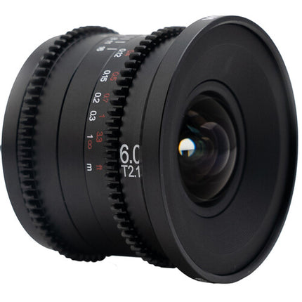 Venus Optics Laowa Zero-D Cine 6mm T2.1 Lente Cine MFT Ángulo 122° Estuche
