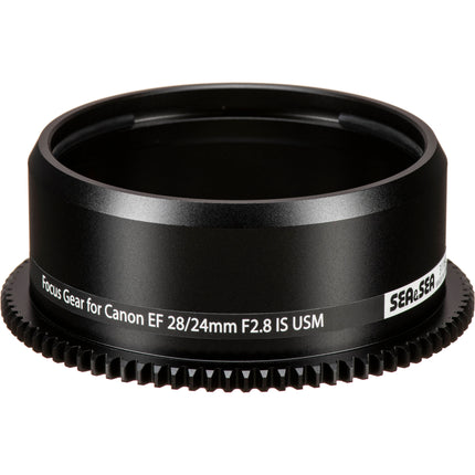 Sea & Sea Focus Gear para Canon EF 24mm o 28mm f2.8 IS USM con ajuste de foco en carcasas MDX o RDX