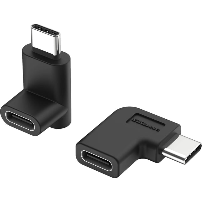 EZQuest Adaptador USB Tipo C Macho a Hembra 90 Grados Mini 2 Pack