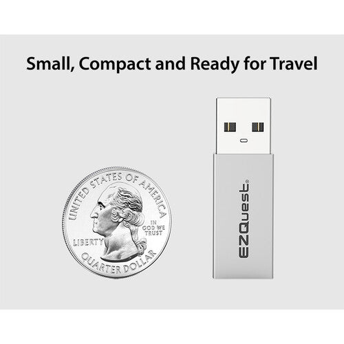 EZQuest Superspeed Gen 2 Adaptador USB-C doble cara 10Gbps 15W carga rápida