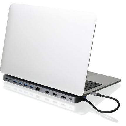 IOGEAR 13 Puertos Dock Pro USB Type-C con Power Delivery 130W Triple HDMI 4K