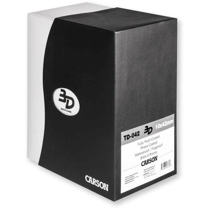 Carson 10x42 3D-Series TD-042 Binoculares 10x42 Amplio Ángulo 60° Resistente Agua Niebla