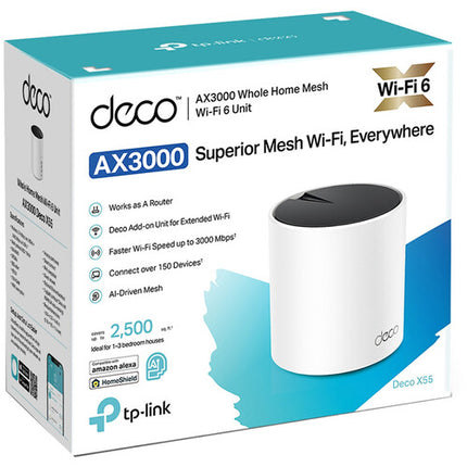 TP-Link Deco X55 AX3000 Router Wi-Fi Malla Dual Banda 2976 MB/s 3 Puertos Gigabit