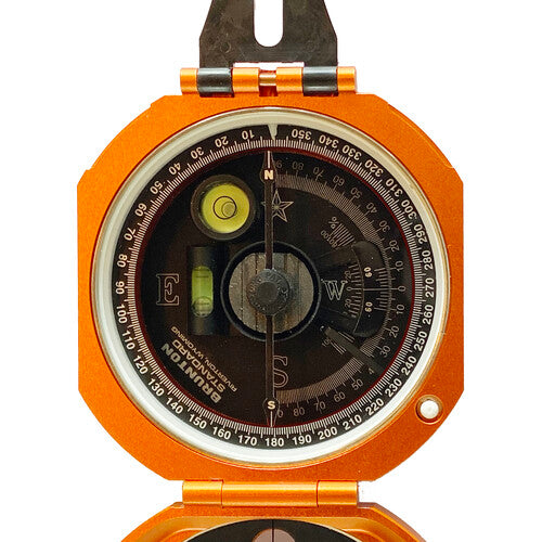 Brunton Standard Transit Brújula Cuadrante 0-90 Precisión 0.5° Funda Piel