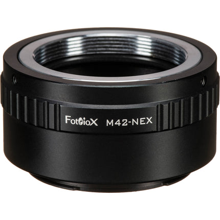 FotodioX Mount Adapter adaptador M42 a cámara Sony E enfoque infinito aluminio anodizado