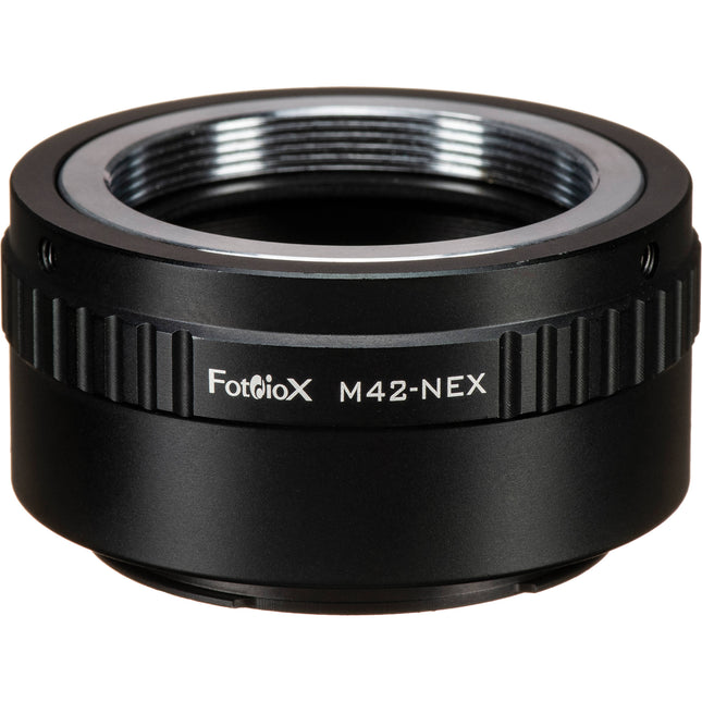 FotodioX Mount Adapter adaptador M42 a cámara Sony E enfoque infinito aluminio anodizado