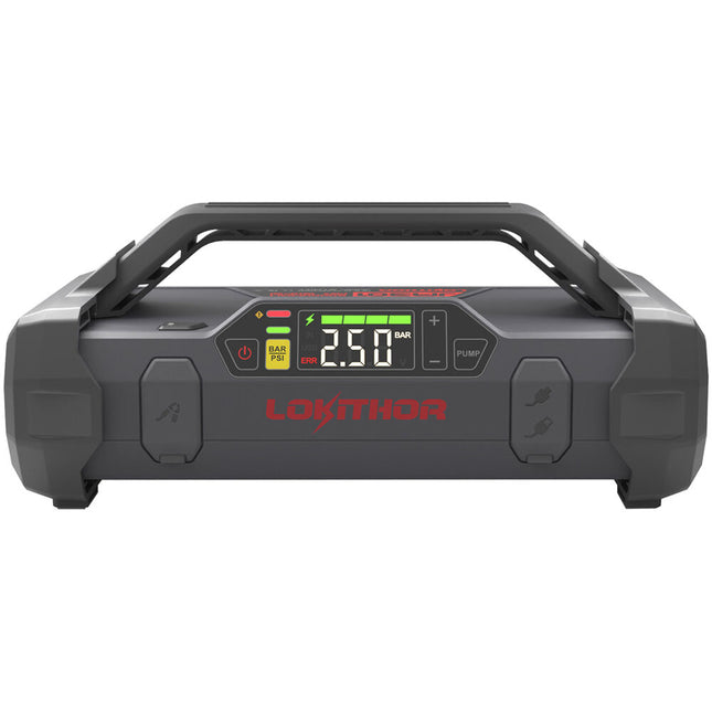 Lokithor 2000A Arrancador de Baterías Litio con Compresor 150PSI y Linterna LED