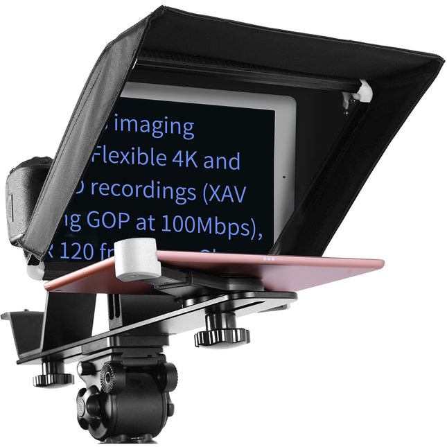 GVM Teleprompter TQ-M para Tablets y Smartphones Soporta hasta 10.5 pulgadas Control Remoto Bluetooth