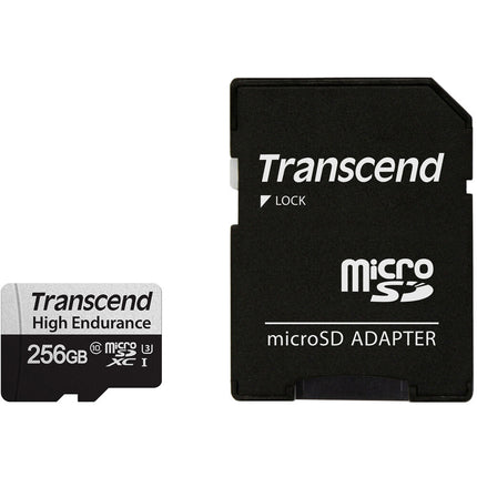 Transcend 256GB microSDXC Alta Resistencia UHS-I 100MB/s con Adaptador SD
