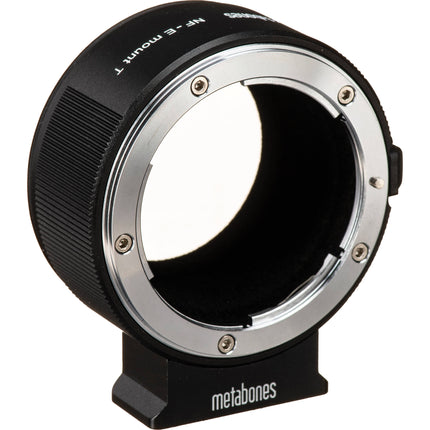 Metabones Nikon F a Sony E-mount Adaptador de cámara con enfoque infinito y pie de trípode desmontable