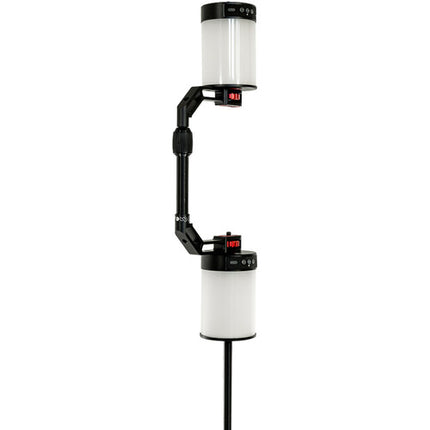 BUSHMAN Panoramic Double HALO Kit Luz LED 360° Cables 7.9 y 19.7 pulgadas
