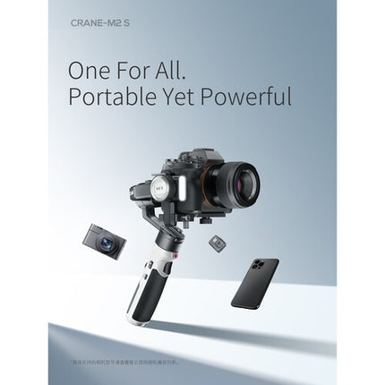 Zhiyun CRANE-M2 S Estabilizador 3 Ejes Portátil 10.5h Luz Integrada