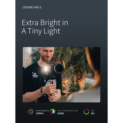 Zhiyun CRANE-M2 S Estabilizador 3 Ejes Portátil 10.5h Luz Integrada