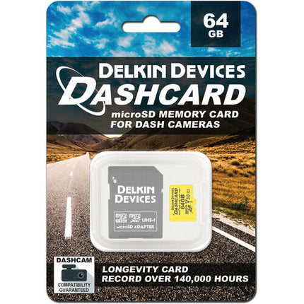 Delkin Devices microSDXC 64GB UHS-I Clase 10 V30 con Adaptador SD