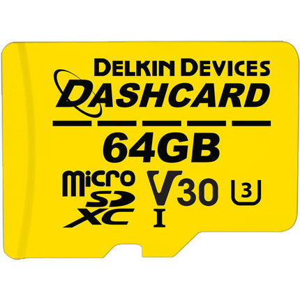 Delkin Devices microSDXC 64GB UHS-I Clase 10 V30 con Adaptador SD