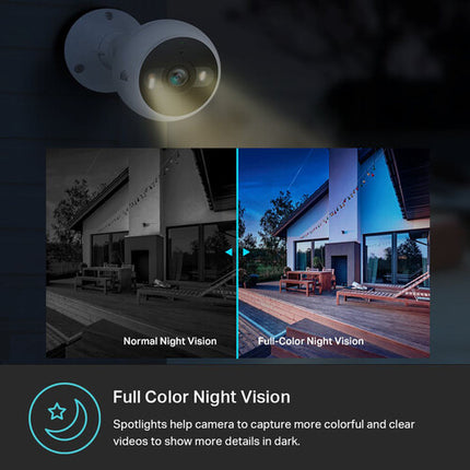 TP-Link KC420WS Kasa Cam Outdoor cámara de seguridad 4MP visión nocturna 110° 2-Pack