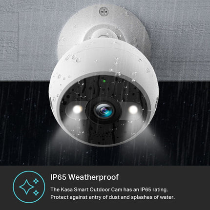 TP-Link KC420WS Kasa Cam Outdoor Cámara 4MP Wi-Fi Visión Nocturna y Timbre Inteligente KD110