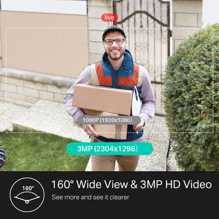 TP-Link KD110 Timbre Inteligente Video 2304x1296 160° Visión Nocturna 15'