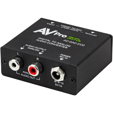 AVPro Edge Convertidor de Audio Digital a Analógico 24 Bits Compacto