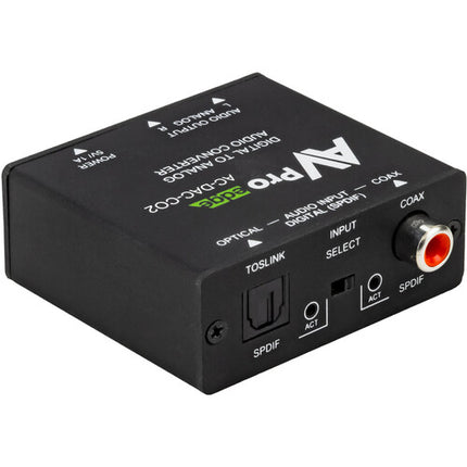 AVPro Edge Convertidor de Audio Digital a Analógico 24 Bits Compacto