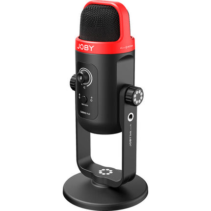 JOBY Wavo POD Micrófono USB de escritorio con filtro anti pop y cables USB tipo C y A
