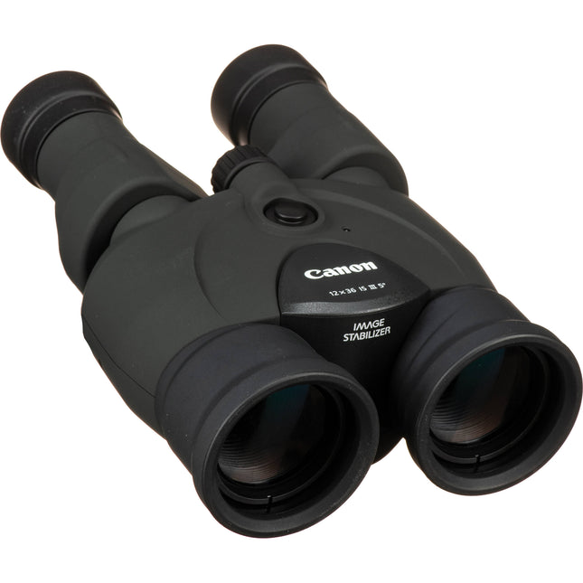 Canon 12x36 IS III Binoculares con Estabilización de Imagen 60° Angular y Alimentación AA