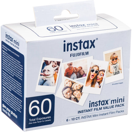 FUJIFILM instax mini Película Instantánea 60 Exposiciones ISO 800 Borde Blanco