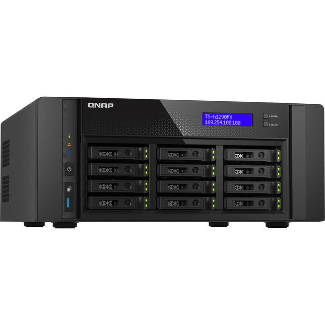 QNAP TS-H1290FX-7232P-64G-US NAS 12 Bahías SATA III U.2 PCIe 4.0 64GB RAM