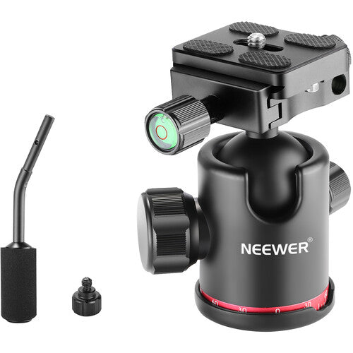 Neewer Metal Arca-Type Cabeza de Bola con Mango Pan 3.94 pulgadas