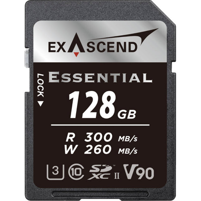 Exascend 128GB Essential Tarjeta de Memoria SDXC UHS-II 300MB/s 260MB/s
