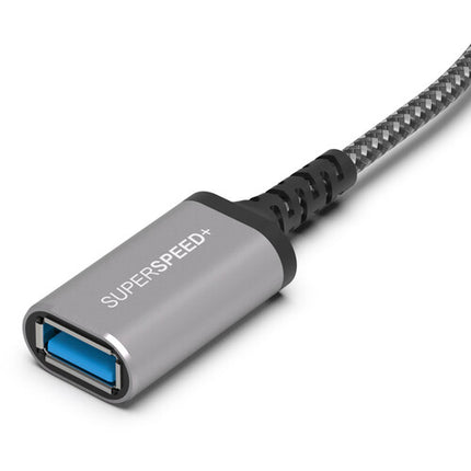 Tera Grand Adaptador USB-C a USB-A Femenino 6 Pulgadas 5 Gb/s 3A