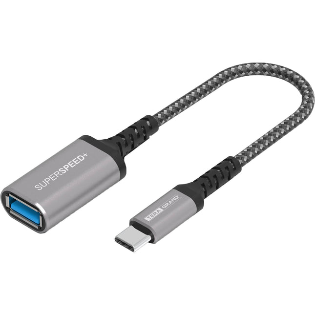Tera Grand Adaptador USB-C a USB-A Femenino 6 Pulgadas 5 Gb/s 3A