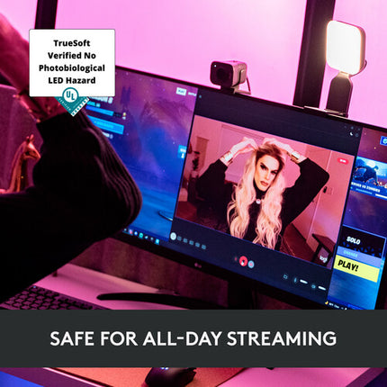 Logitech Litra Glow Panel LED Bicolor 250 Lumens 2700-6500K Montaje Monitor