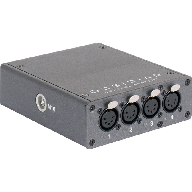 Obsidian Netron EP4 Gateway Ethernet a DMX 4 Puertos 5 Pines PoE USB
