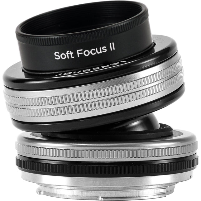Lensbaby Composer Pro II con óptica Soft Focus II 50 para Nikon Z con enfoque manual y diafragma de 12 hojas