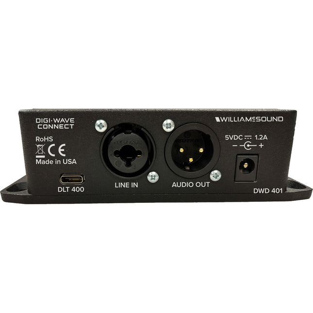 Williams Sound Digi-Wave Connect Caja de Audio Convertidor Analógico con Cable USB-C
